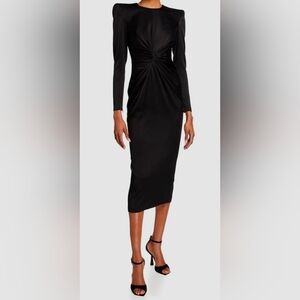 Darden Satin Crepe Shiny Crew Twist - Alex Perry